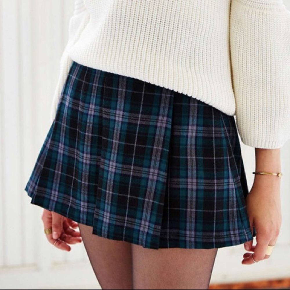 SALE! Ecoté plaid mini skirt